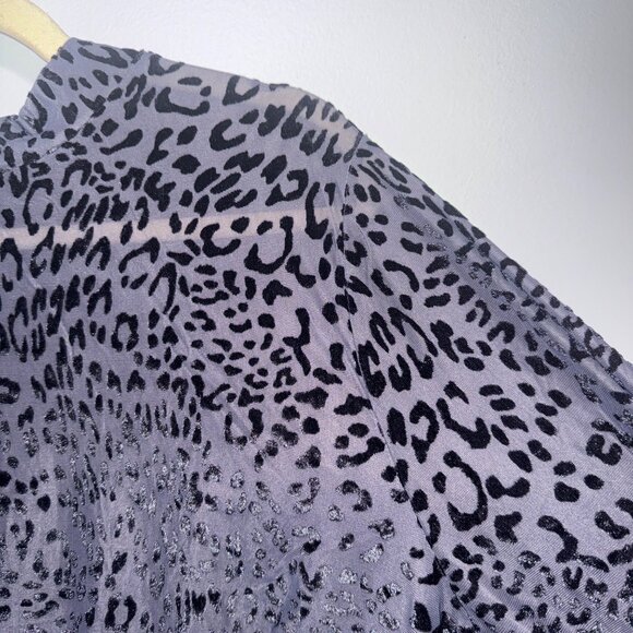 Lane Bryant Womens Sheer Animal Print Blouse Size 22/24 - Picture 2 of 7